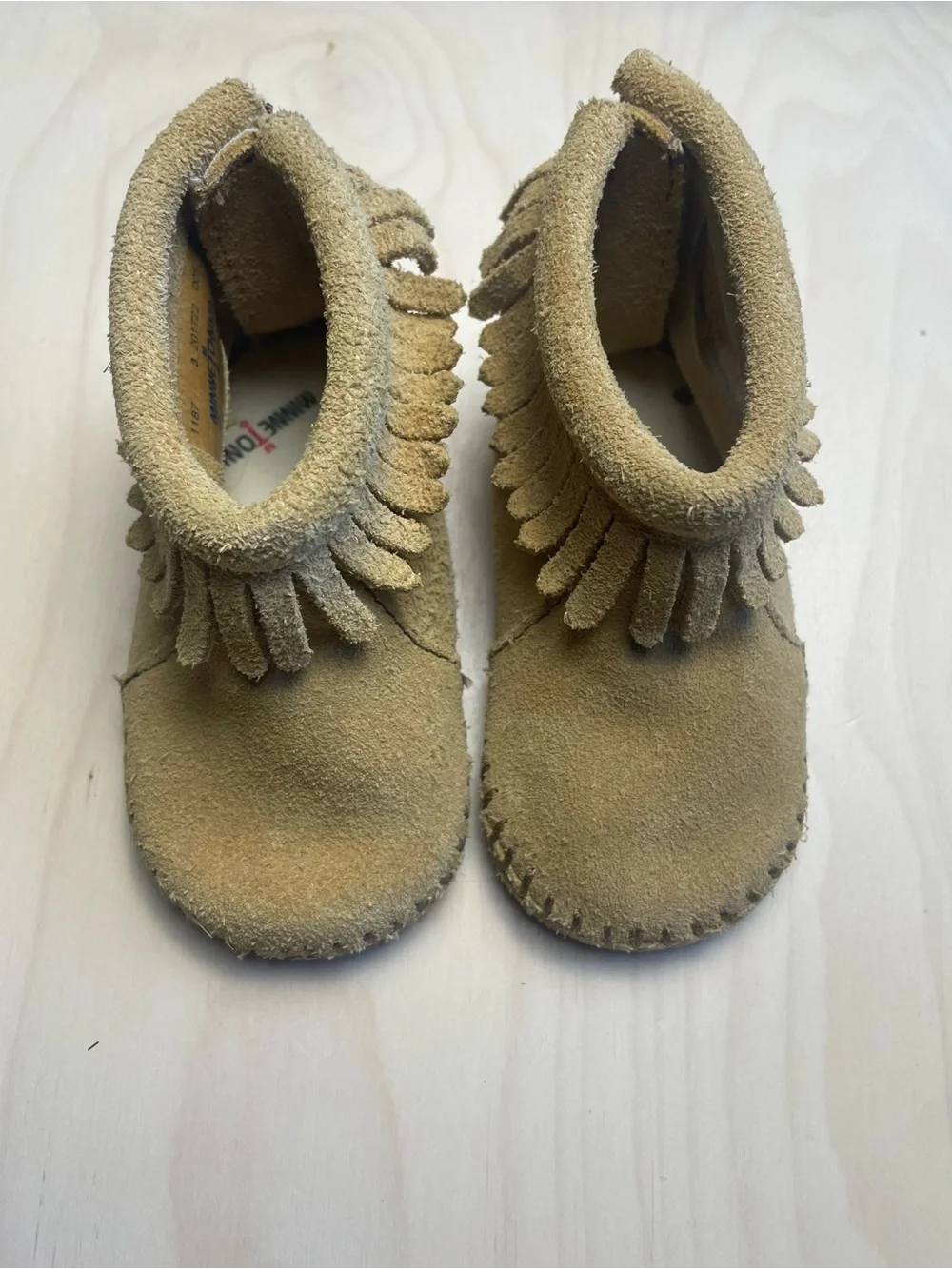 Minnetonka Kids Suede Fringe Moccasins